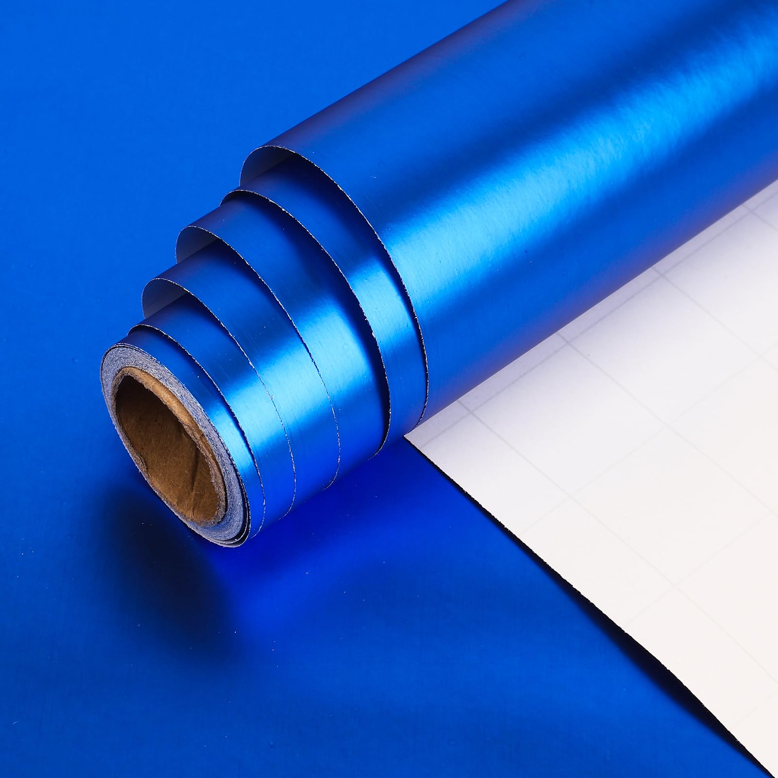 HBell Carta Regalo Metallizzata 60 Cm X 10 M - Rotolo Tinta Unita Con Griglia Di Taglio - Perfetta Per Matrimoni, Compleanni E Natale