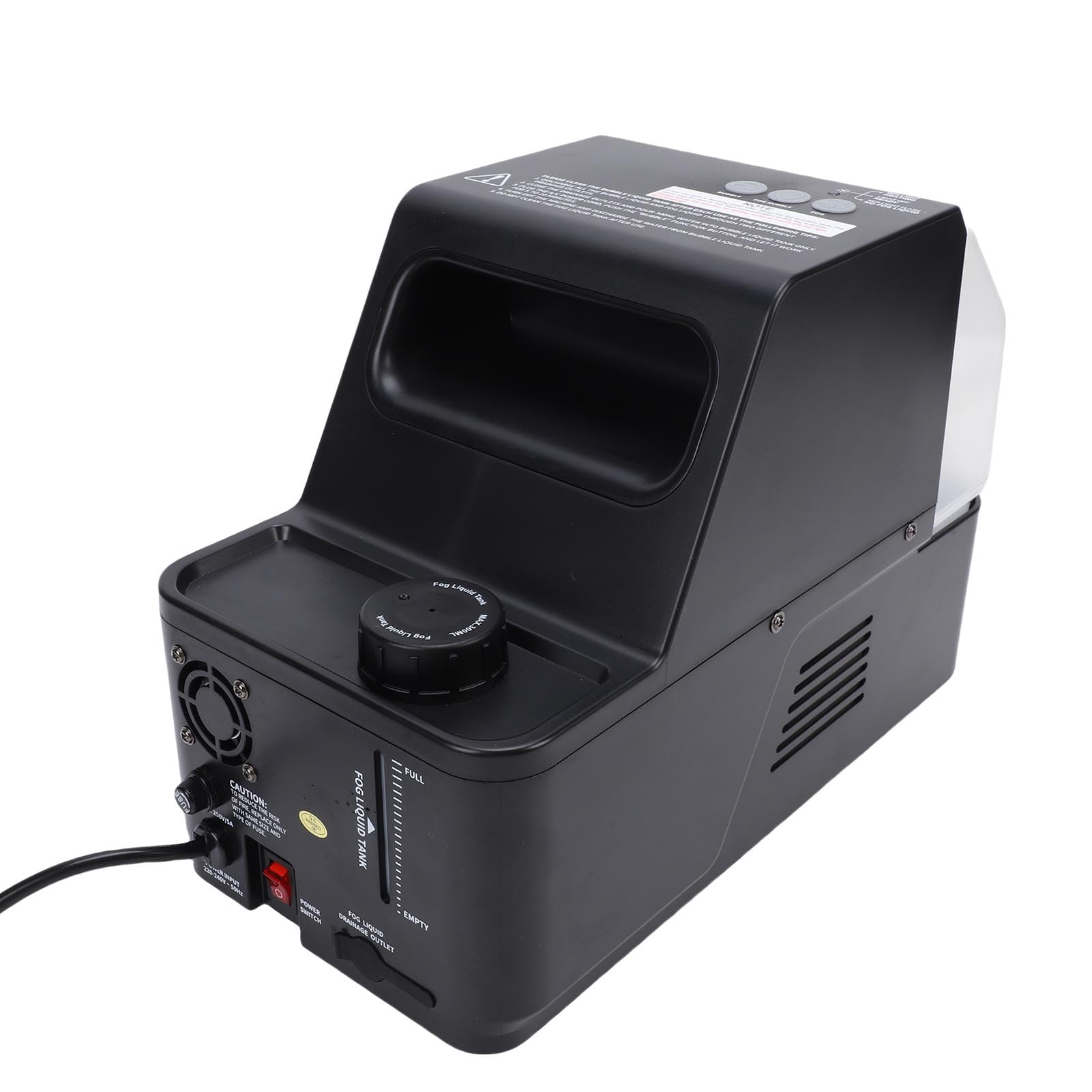 Denash Máquina de Burbujas de Niebla, Máquina de Burbujas y Humo 3 en 1 con Control Remoto, Potente Creador de Efectos de Fiesta para Eventos de Bodas (BLACK)