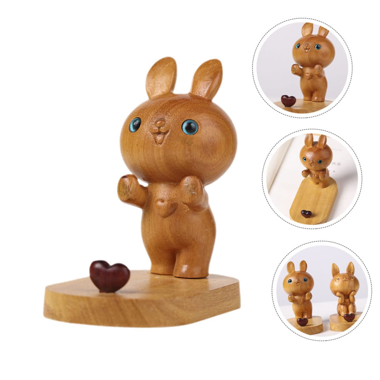 HEMOTON 3pièces Support De Téléphone Forme De Lapin Support Smartphone Portable Adorable pour Smartphone Et Tablette Décoration Pratique Et Créative pour Votre Espace De Travail