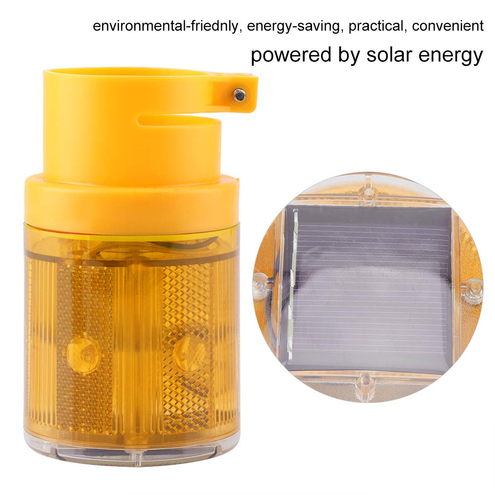 Luce Di Avvertimento Solare LED - Lampeggiante, Per Cantieri, Strade, Emergenze, Rosso, 500 MAh - Foto 4