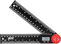 UNIPEC Digital Angle Finder Protractor Ruler 7 Inch/200mm - Accurate LCD Angle Measurer for Woodworking, Carpentry, DIY & Construction