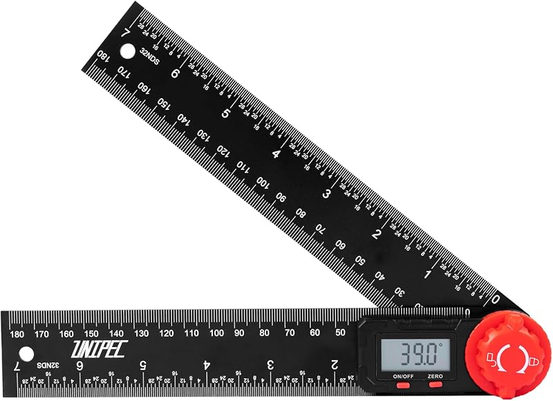 Digital Angle Finder Protractor, Angle Finder Ruler, 7inch 200mm, Angle Measuring Tool for Woodworking,Carpenter,Construction,DIY Measurement
