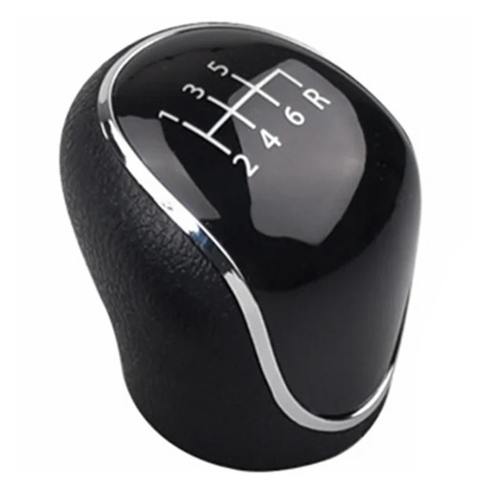 SAUANMNKTP Gearshift Knob for Hyundai for IX35 2012-2016 5 6 Speed Gear Shift Knob(123456R Black)