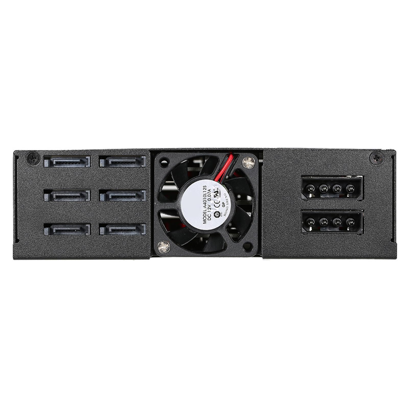 Zunate Custodia per Disco Rigido a 6 Alloggiamenti |Rack Mobile Hot Swap SSD HDD da 2,5 Pollici con Ventola di Raffreddamento per Alloggiamento per unità PC da 5,25 Pollici