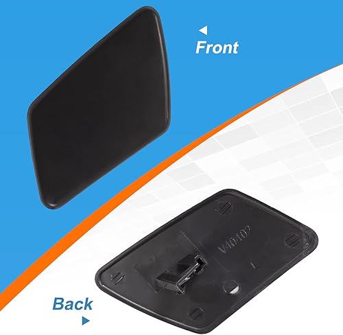 Miniatura 5 de Tapa de boquilla para limpiaparabrisas delantero para Volvo S40 V50 2005 2006 2007 39991798 39991799 (negro, lado izquierdo del conductor)