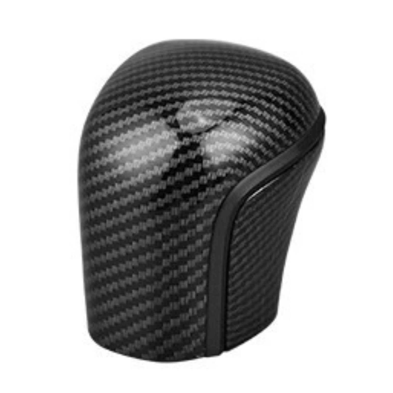 DWTNMEX Gear Shift Knob for Toyota for Corolla for Cross for Frontlander for Camry 2018-2025 Carbon Fiber Gear Shift Knob Cover Lever Stick Head(Black Carbon Fiber)