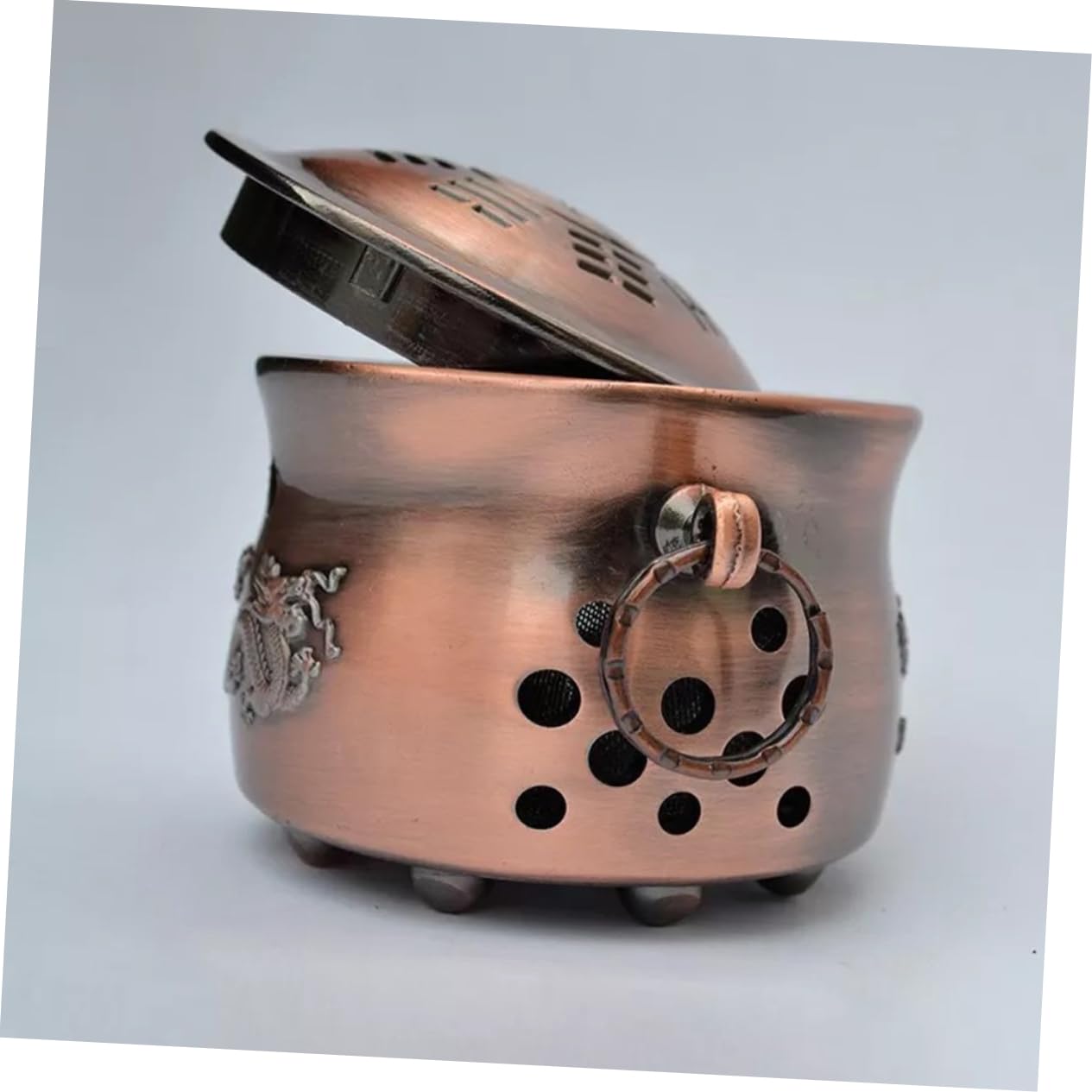 OHPHCALL Aluminum Moxibustion Box Portable Moxibustion Pot Moxa Box for Household Use Moxa Accessory