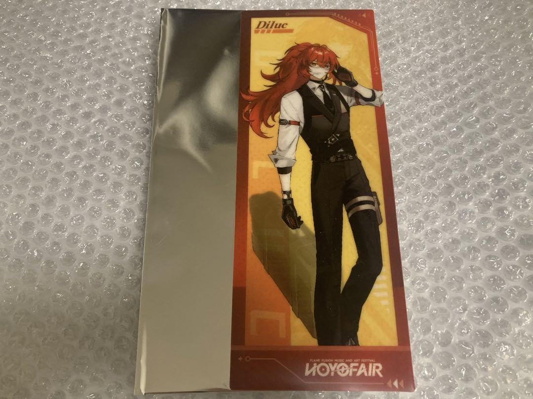 原神 HoYoFair ホヨフェア ディルック レンチキュラーカード&缶バッジ