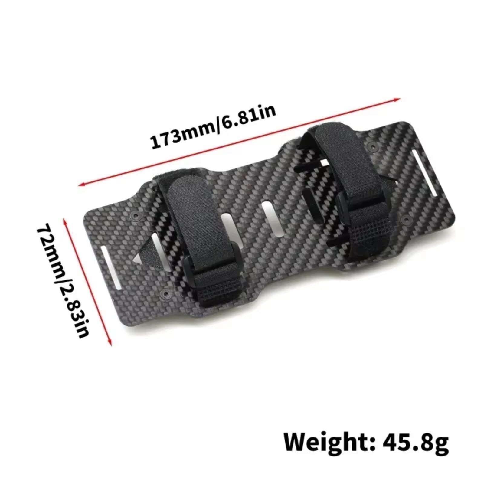 Soporte Bandeja Placa Montaje Fibra Carbono para MK07 JK07 Control Remoto Actualizaciones Coche Reparación Modificar Piezas Accesorios Piezas para RC