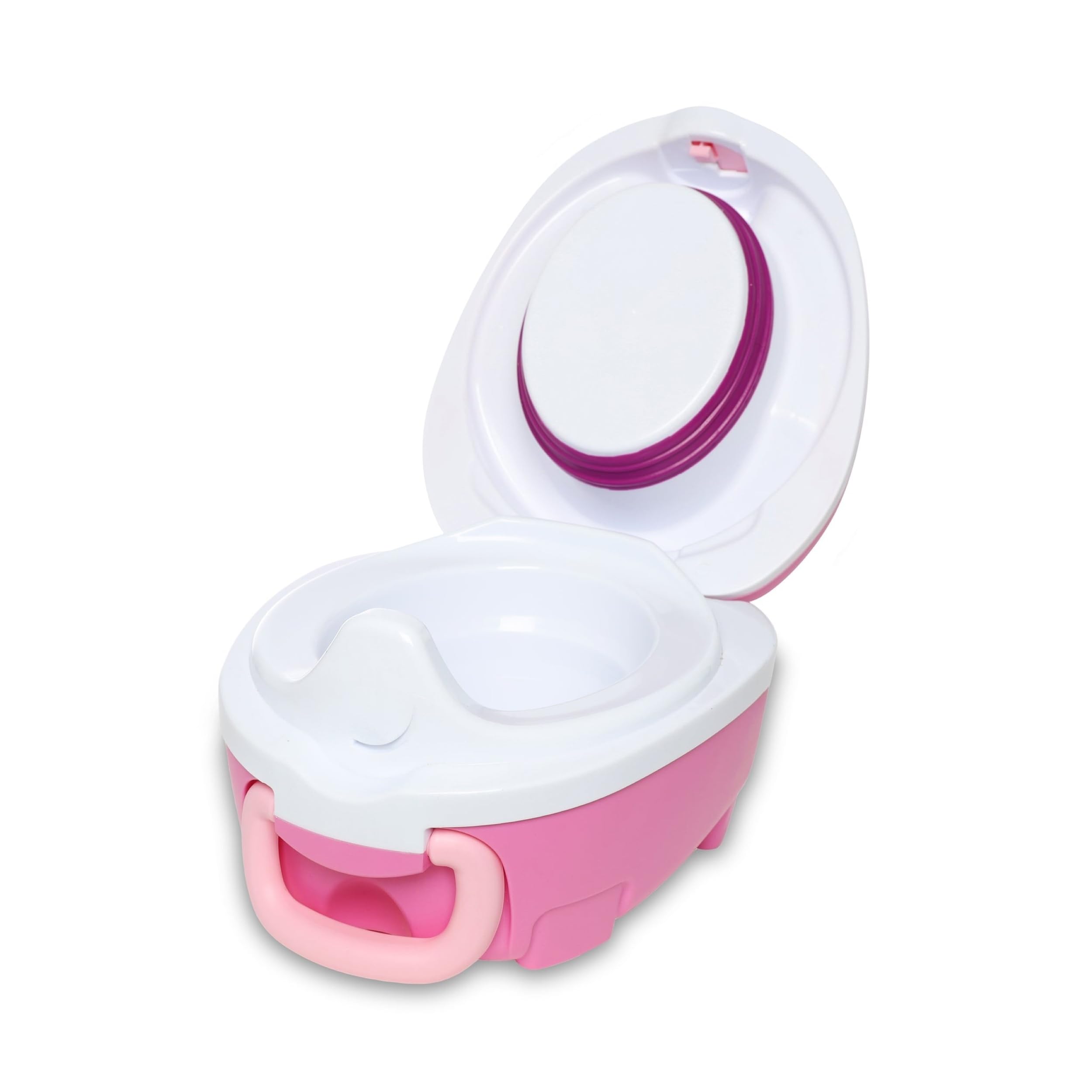 My Carry Potty - Pot de Voyage Dragon Rose, Meilleur Siège de Toilette Portable pour les Tout-Petits et les Enfants à Emporter Partout