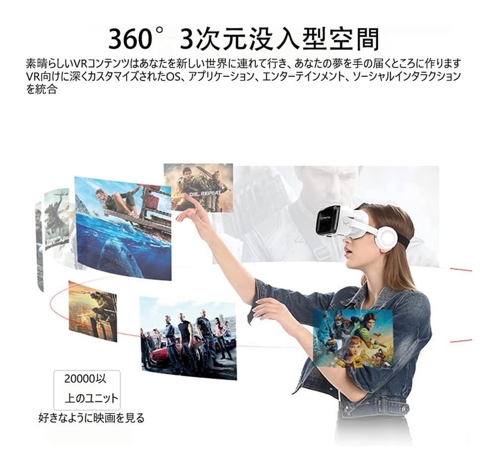 Amazon | VRゴーグル、VRヘッドセット、などのスマートフォンに対応