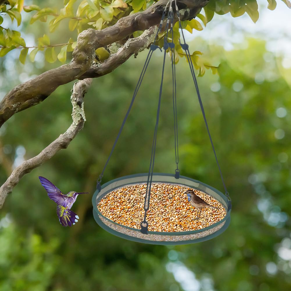 Vogelfuttertabletts, 2 Pakete, Futterstelle aus Stoff für Vögel, Zubehör für Vögel im Freien