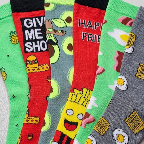 Image of Tipi Toe Women's Fun Patterned Dress Socks, 12-Pack Lightweight Colorful Crew Socks, Casual Novelty Assorted Designs