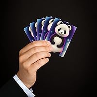 Vista 4 de Brian Bula Cartas de póquer de naipes de panda lindo con lindas tarjetas de oso panda