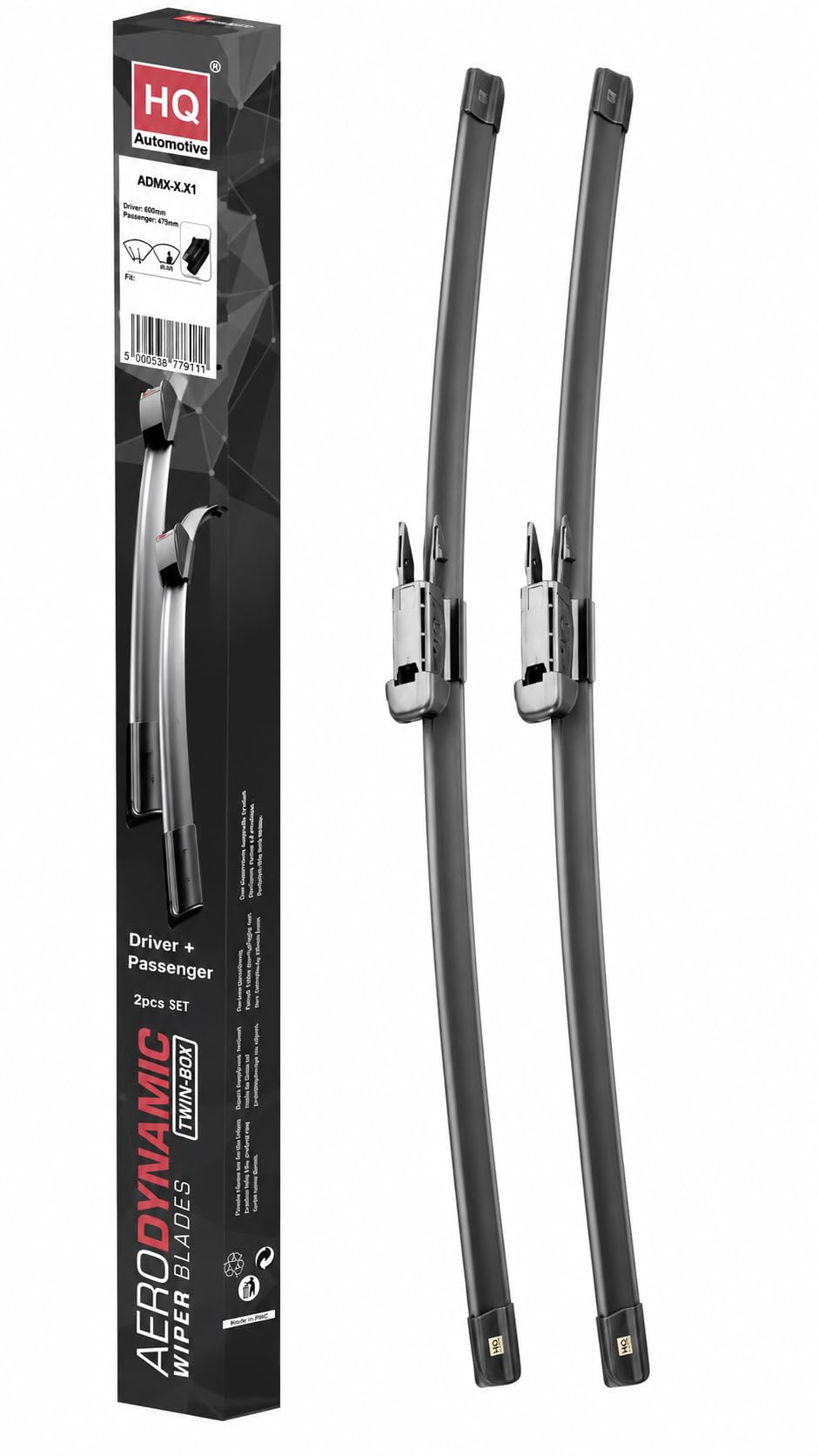 HQ AUTOMOTIVE Wiper Blades for VAUXHALL Corsa (D) (2006-2015)