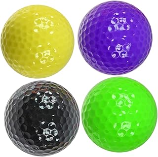 Toddmomy 4pcs Yellow Accessories Golf Accesories Indoor Golf Balls Practicing Training Aid Accessories for Hollow Ball Practicing Ball Training Ball With The Ball Gift Ball Practice Ball
