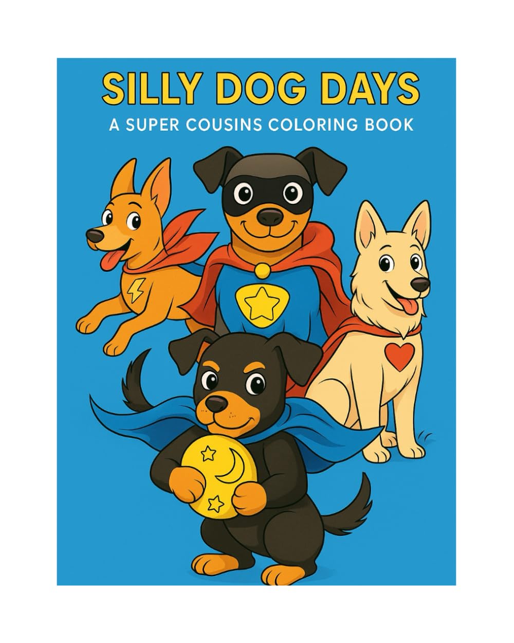Silly Dog Days: Coloring Book