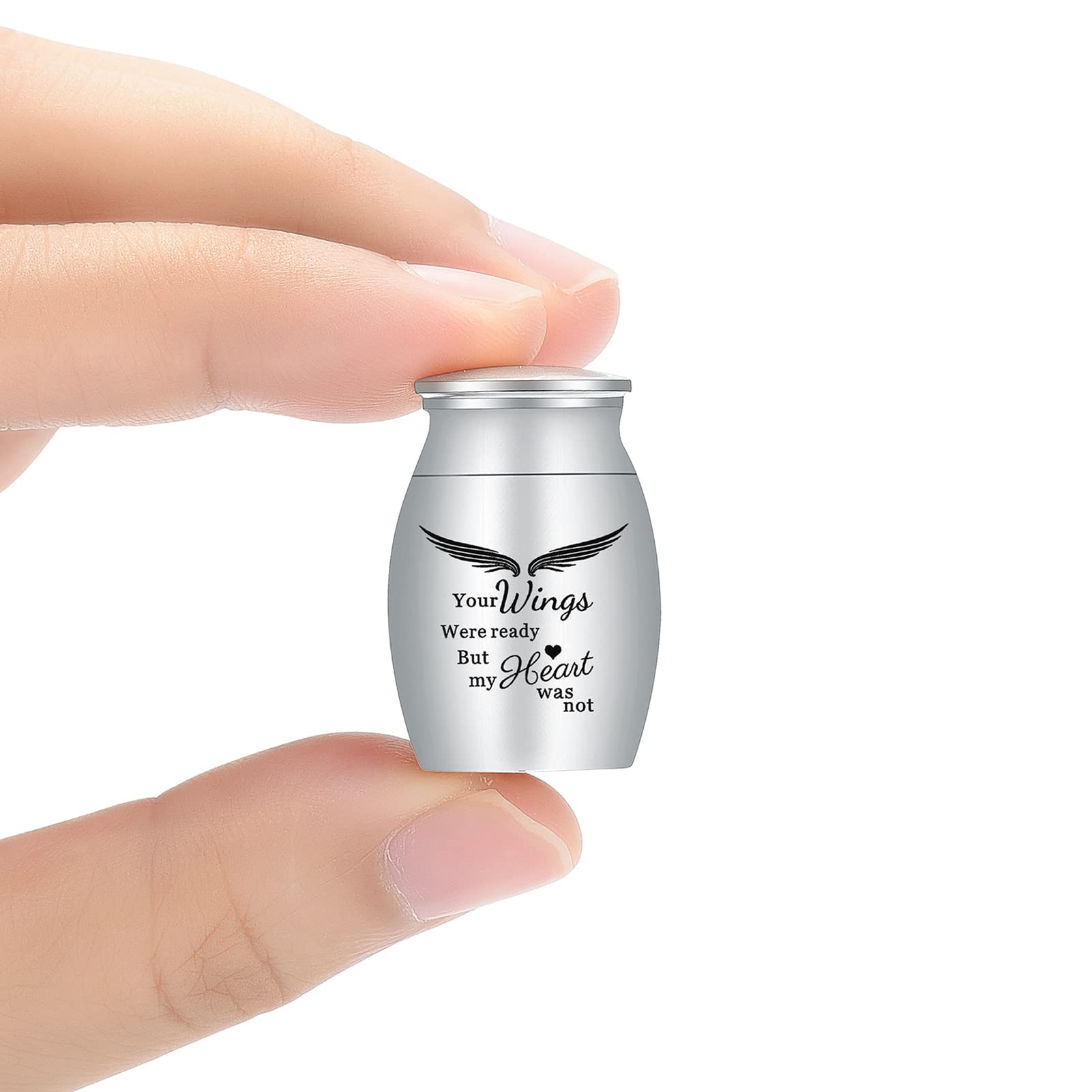 AIWENXI Small Urns Cremation Keepsakes for Ashes- Super Mini Cremation Urns for Human or Pet Ashes Urns Stainless Steel Memorial Ashes Holder