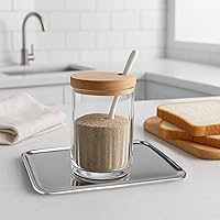 Vista 5 de IMEEA Pequeña bandeja de tocador rectangular de acero inoxidable, pequeña bandeja para joyas, bandeja de baño, organizador de almacenamiento