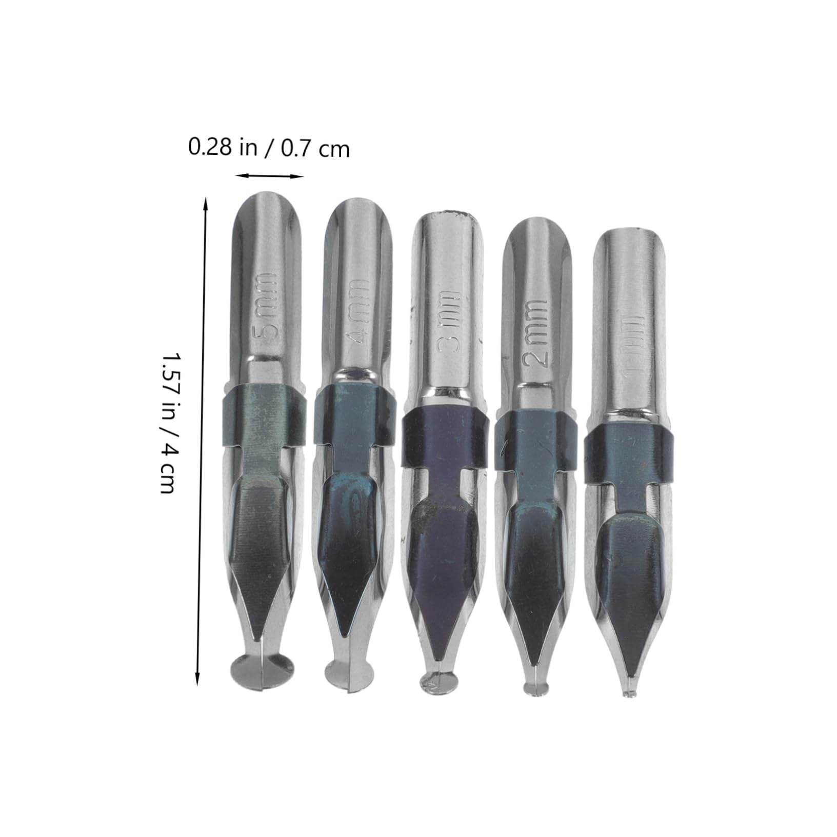 LIFKOME 5Pcs Calligraphy Dip Pen Nibs Replacement Tips for Fountain Pens Nibs for Lettering and Calligraphy Durable and Easy to Use for Students and Artists