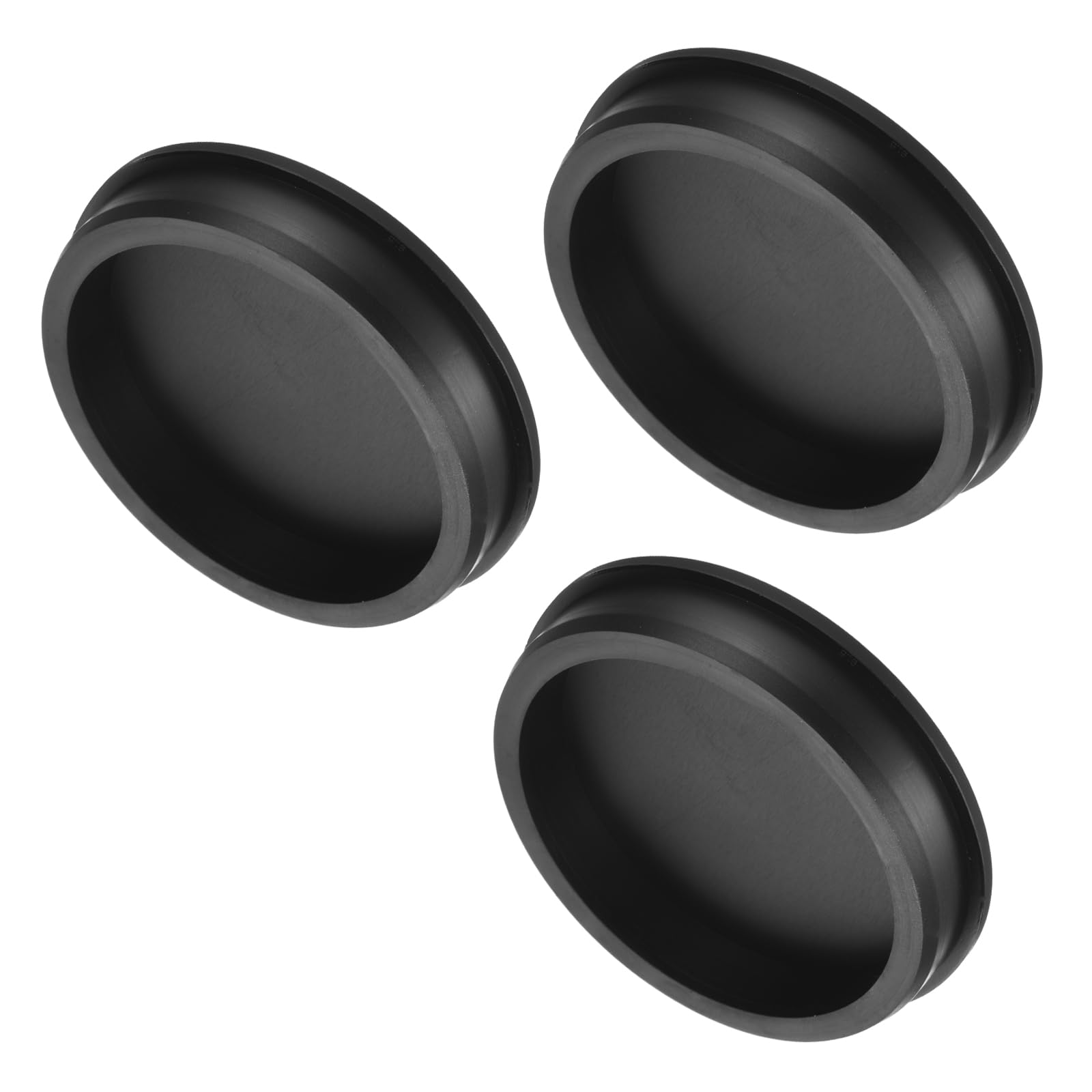uxcell High Temp Silicone Plug Mount Dia 101.5mm/4 inch t Shaped Rubber Stopper Hole Plugs for Powder Coating Plating Waterproof Plugs Sealing Plugs Black Pack of 3(OD 114.5mm)