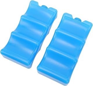 Qukaim Paquete de hielo de forma contorneada, paquete de hielo de leche materna, caja de hielo reutilizable con forma contorneada para almacenamiento de leche materna, color azul, ideal para madres