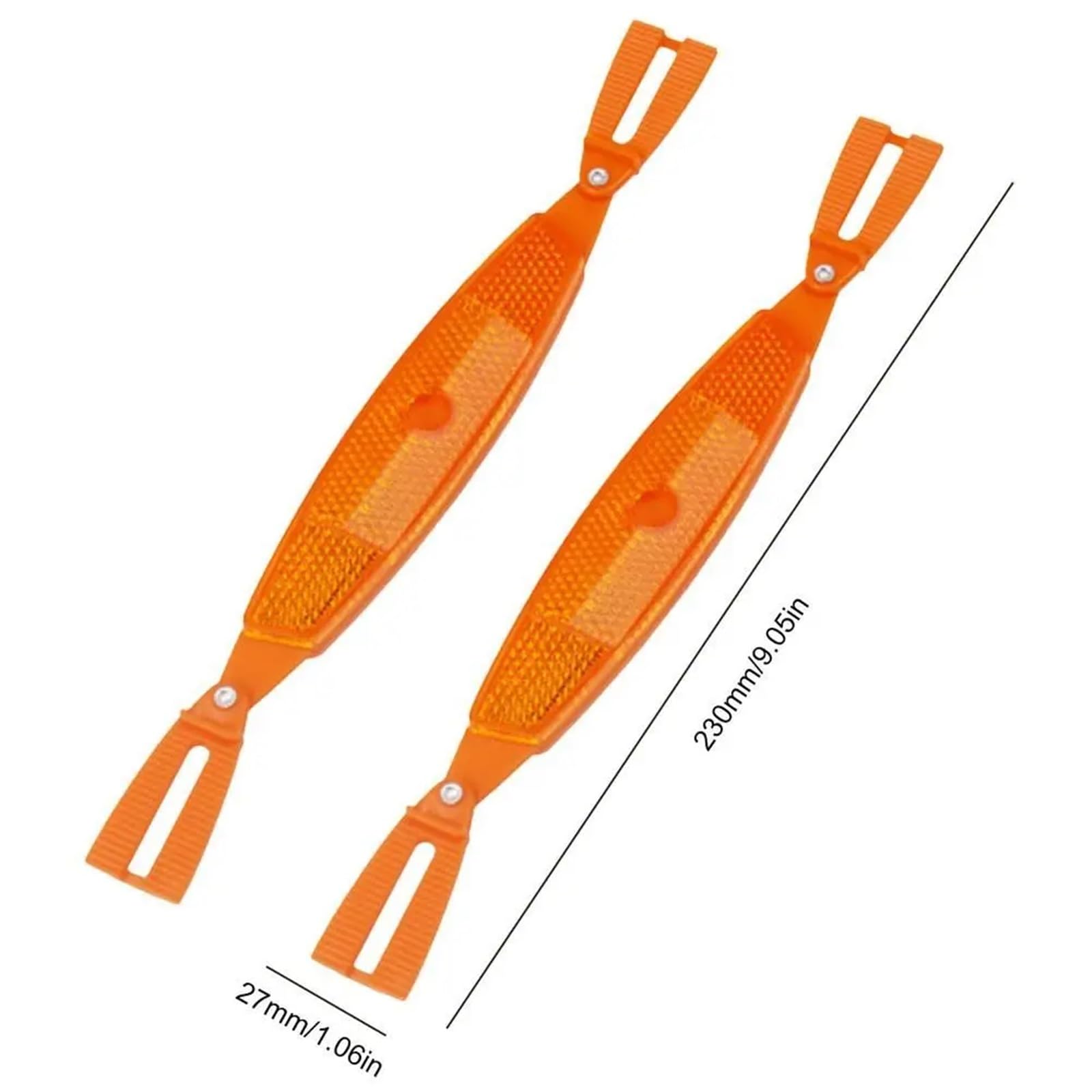 Réflecteurs de vélo 4/8 pièces réflecteurs de rayons de vélo avertissement accessoires de vélo for vélo(Orange,8PCS)