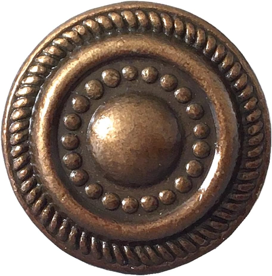 1.25 Inch Dia Drawer Knob Drawer Pulls Dresser Pull Kitchen Cabinet Knob Kitchen Cupboard Knob Hardware (Dark Antique Brass)