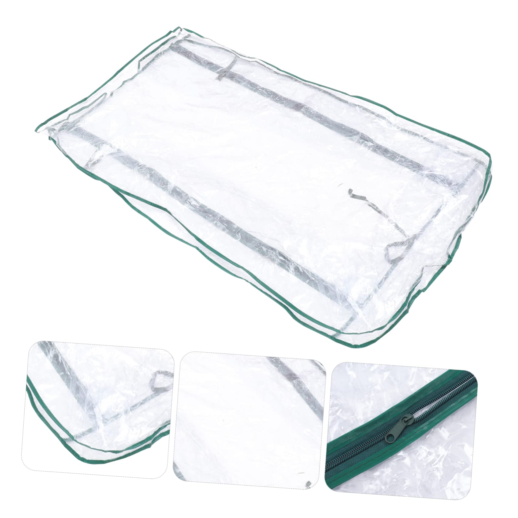 VANZACK Cubierta Protectora de Invernadero de 3 Niveles para Flores y Plantas Jóvenes, Material Pvc Resistente, Fácil de Almacenar, Adecuado para Jardín y Patio Trasero