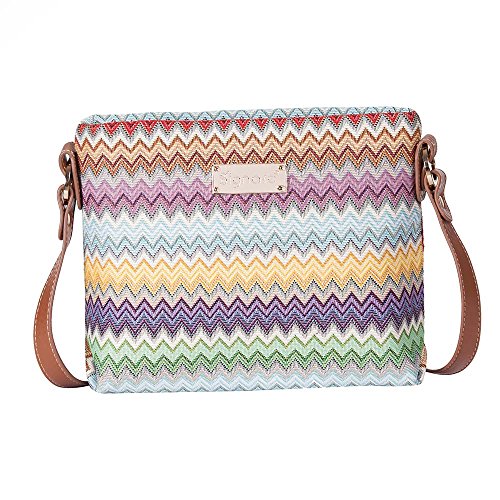 Image of Signare Tapestry Crossbody Bag Sling Shoulder Purse for Women