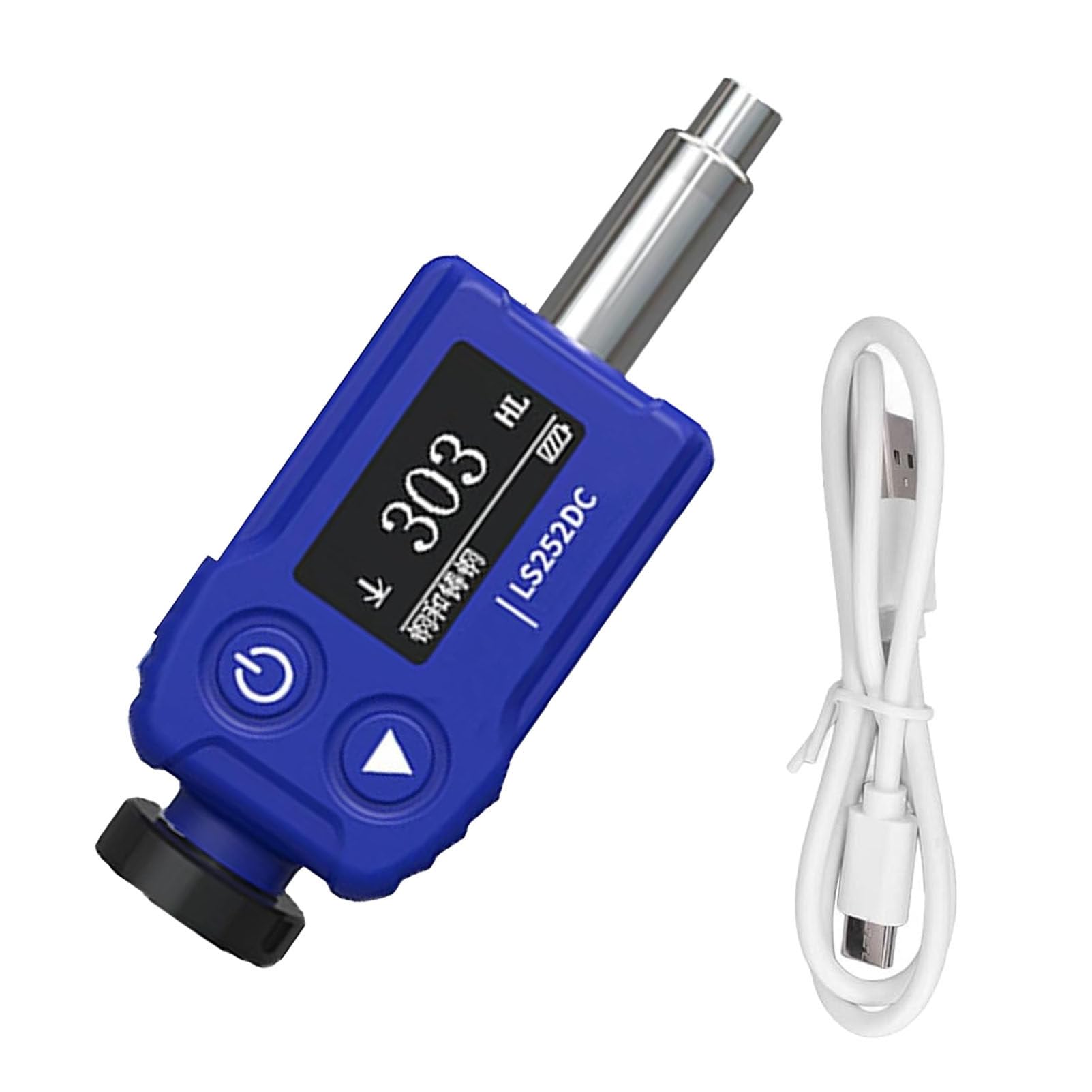 Tester portatile di durezza con dispositivo di impatto, apparecchiatura di collaudo di Leeb per HL HV HB HS HRA HRB HRC, strumento di misurazione della durezza del metallo