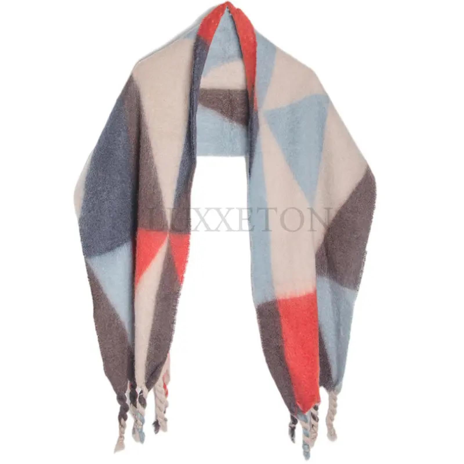 Schals Tücher Halstuch Scarf Schal Im Klassischen Stil Für Herren Und Damen, Schal, Deckenschal, Damenschal Mit Festem Gittermuster, Schal