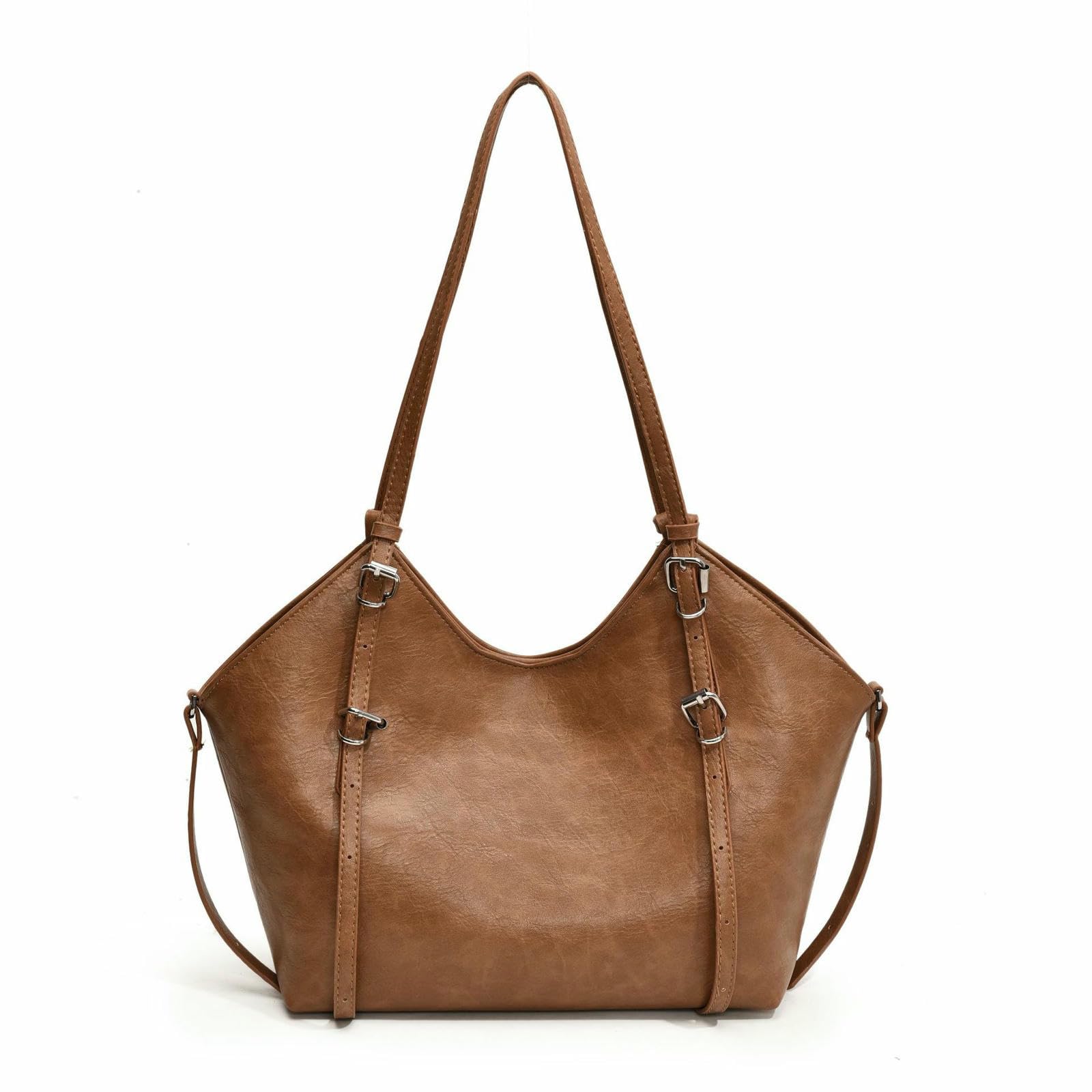 Frizione Donna Borsa da Stile Vintage;può Essere Utilizzata Come Borsetta, A Tracolla O -Marrone Chiaro