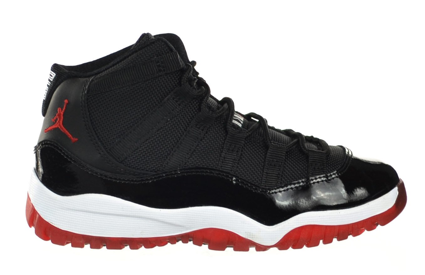 Jordan XI Retro (PS) Bred 11 Preschool Shoes Black/Varsity Red-White