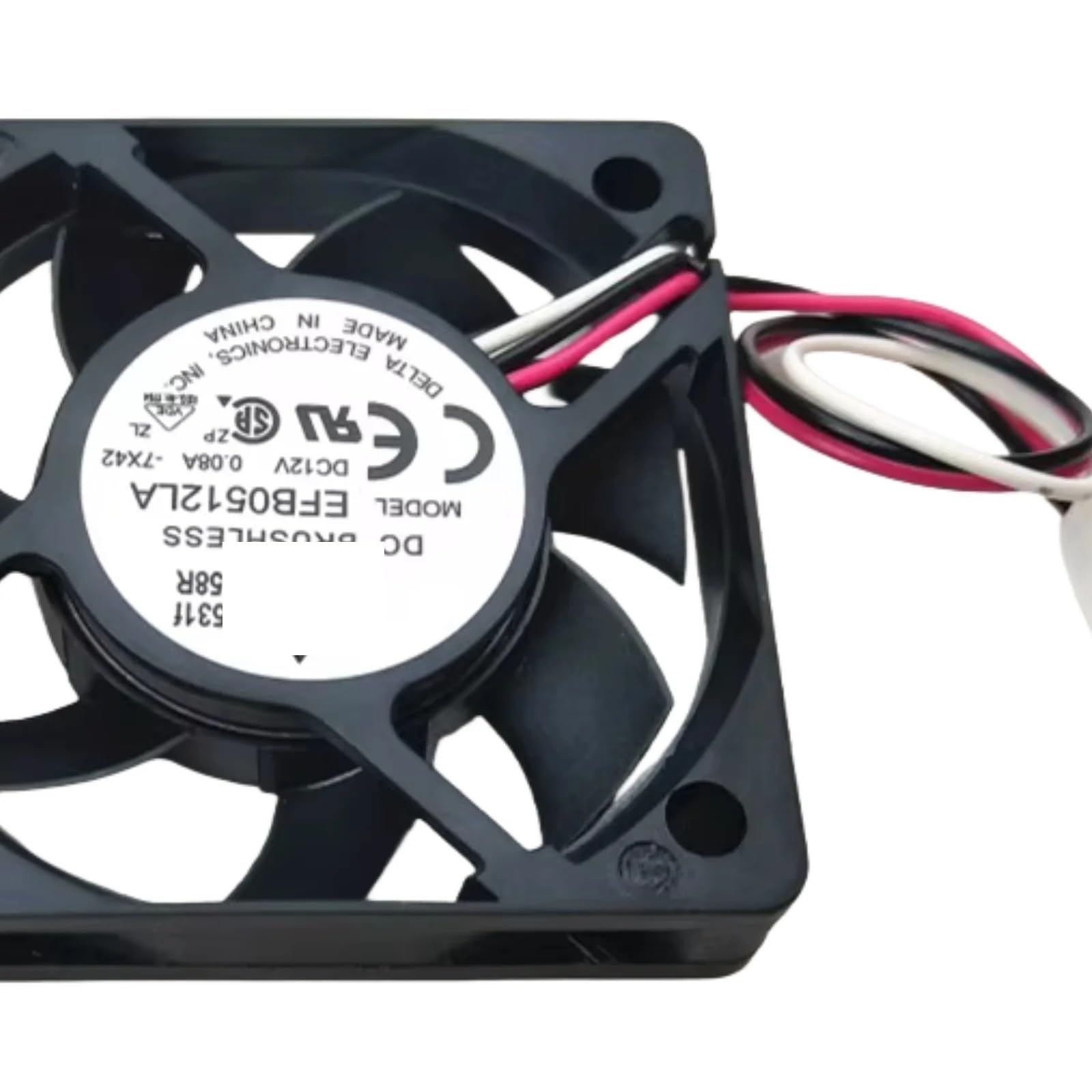 per Delta EFB0512LA 5010 5cm 10mm Ventola di Raffreddamento Silenziosa 12V 0.08A Singolo Cuscinetto A Sfera 3-Wire Parti Del Computer Portatile