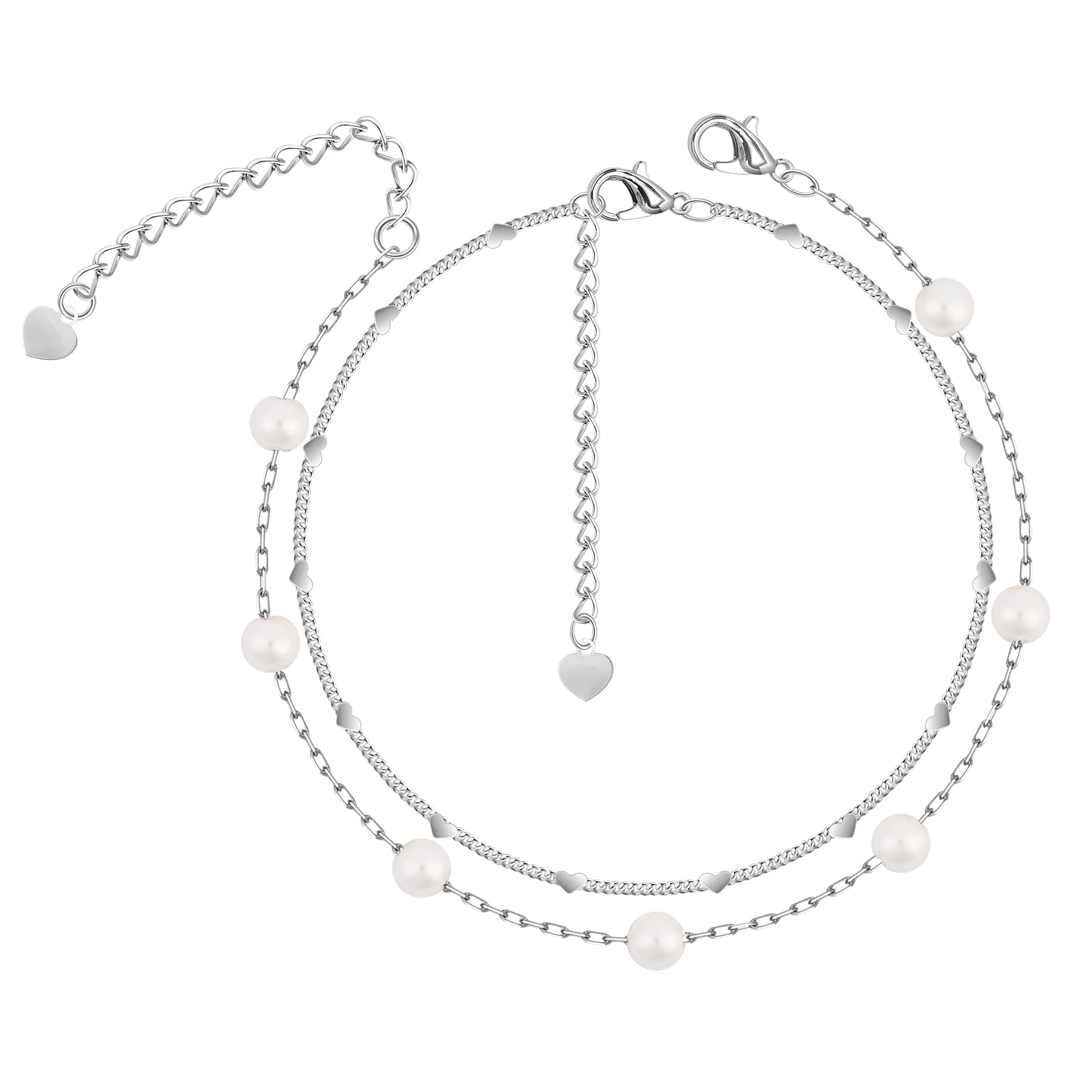 Gold Bracelets for Women Non Tainish,Dainty Bracelets Stack for Women Trendy, Gold Plated Cuff Stackable Bracelets With Beaded Cuban Paperclip Snake Rope Bangle Hand Chain Jewelry Gifts for Women