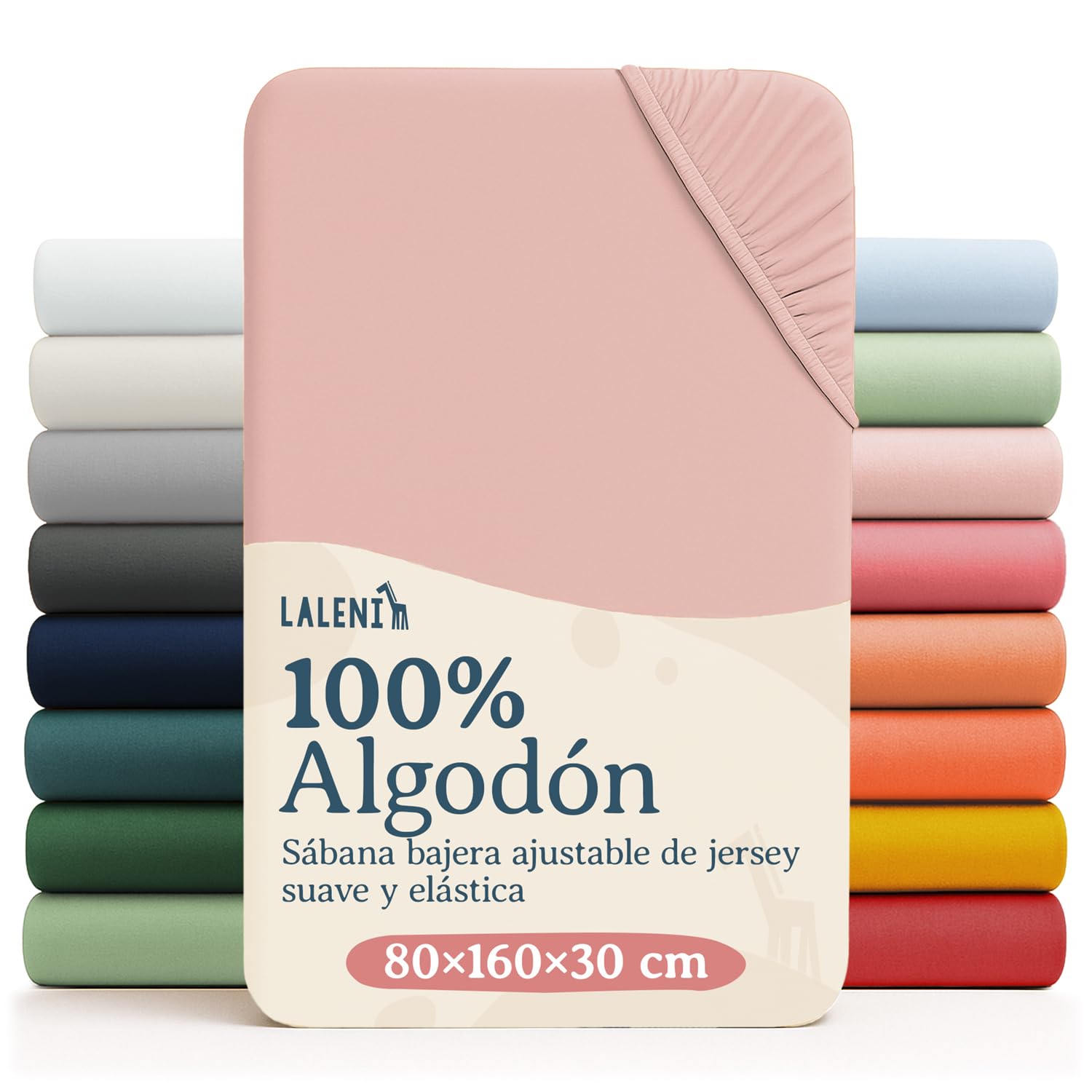 Laleni Sabana Bajera 60to70x120to140x15cm Oeko-Tex - sabanaja Bajera 100% Algodon para Cama de Infantil Set de 2-Ropa de Cama Infantil - para Cuna Bebe Color Moonlight Grey - Gris — view 55
