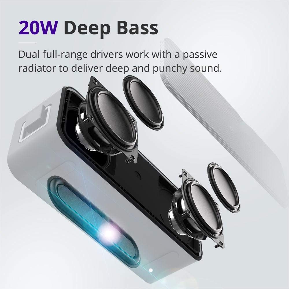Altavoz Bluetooth Altavoces Bluetooth Portatiles Altavoz5.0 Altavoz 20W Altavoz Portátil 24H Columna Barra De Sonido Ipx7 con Asistente De Voz NFC TWS Micro SD