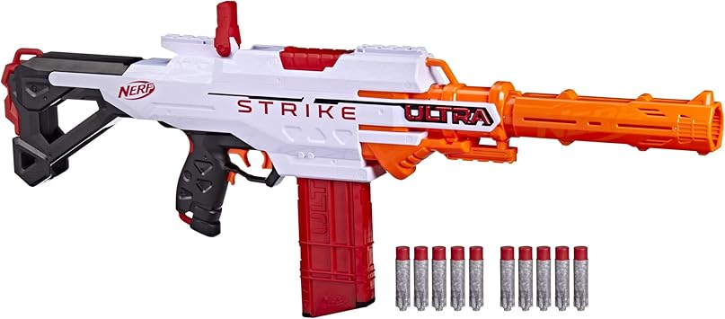 Amazon.com: Nerf Ultra Strike Motorized Blaster, 10 Nerf AccuStrike ...