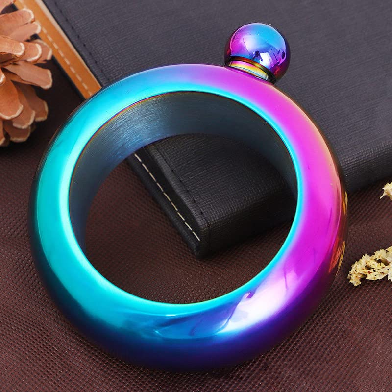 Fiaschetta Bracciale In Acciaio Inox - 100ml, Con Imbuto, Per Whisky E Liquori, Design Elegante - Foto 9