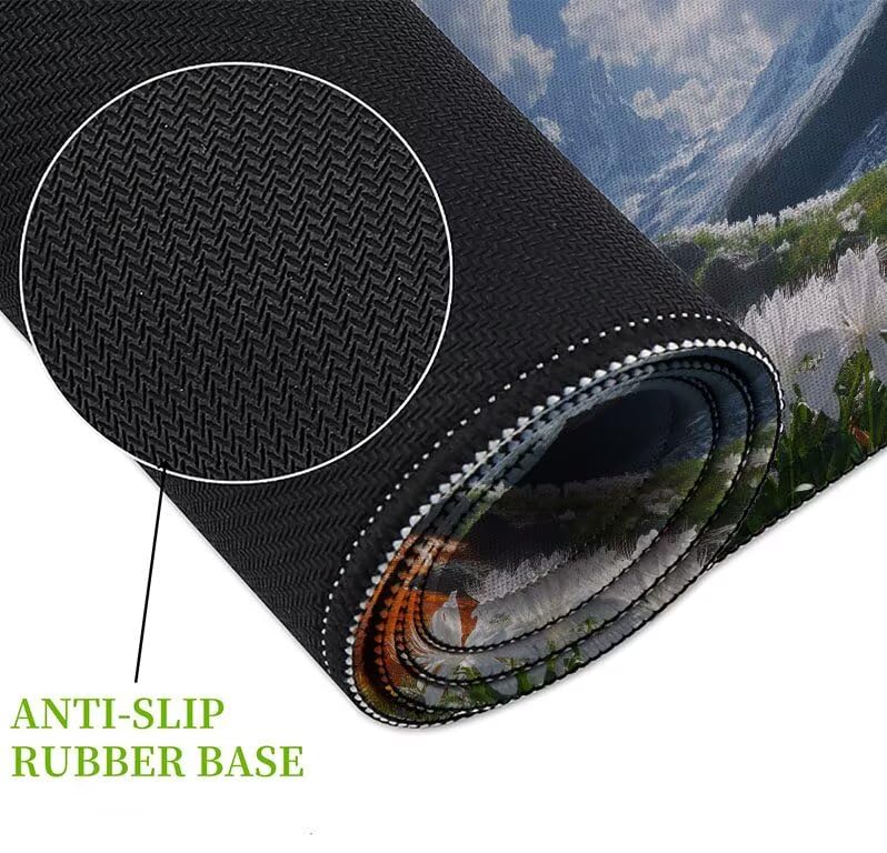 Alfombrilla ratón grande de 900x400x3 mm para proteger tu mesa y mejorar la precisión del ratón 5