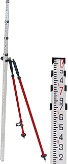 AdirPro 14-Foot Aluminum Grade Rod & AdirPro Barcode Rod Bipod Bundle - AdirPro