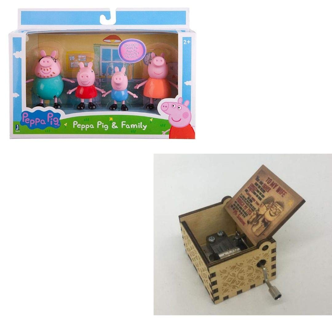 CSTE INTERNATIONAL Caaju Combo of Music Box Sunshine and Peppa Pig Toy, Multicolor