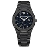 Men’s Luxury Watch PR5691 – Silver Frosted Stainless Steel Japanese Quartz, 41mm, 5ATM Water Resistant, Scratch-Resistant Sapphire Crystal Glass, Elegant Dress Watch for Men, Reloj para Hombres