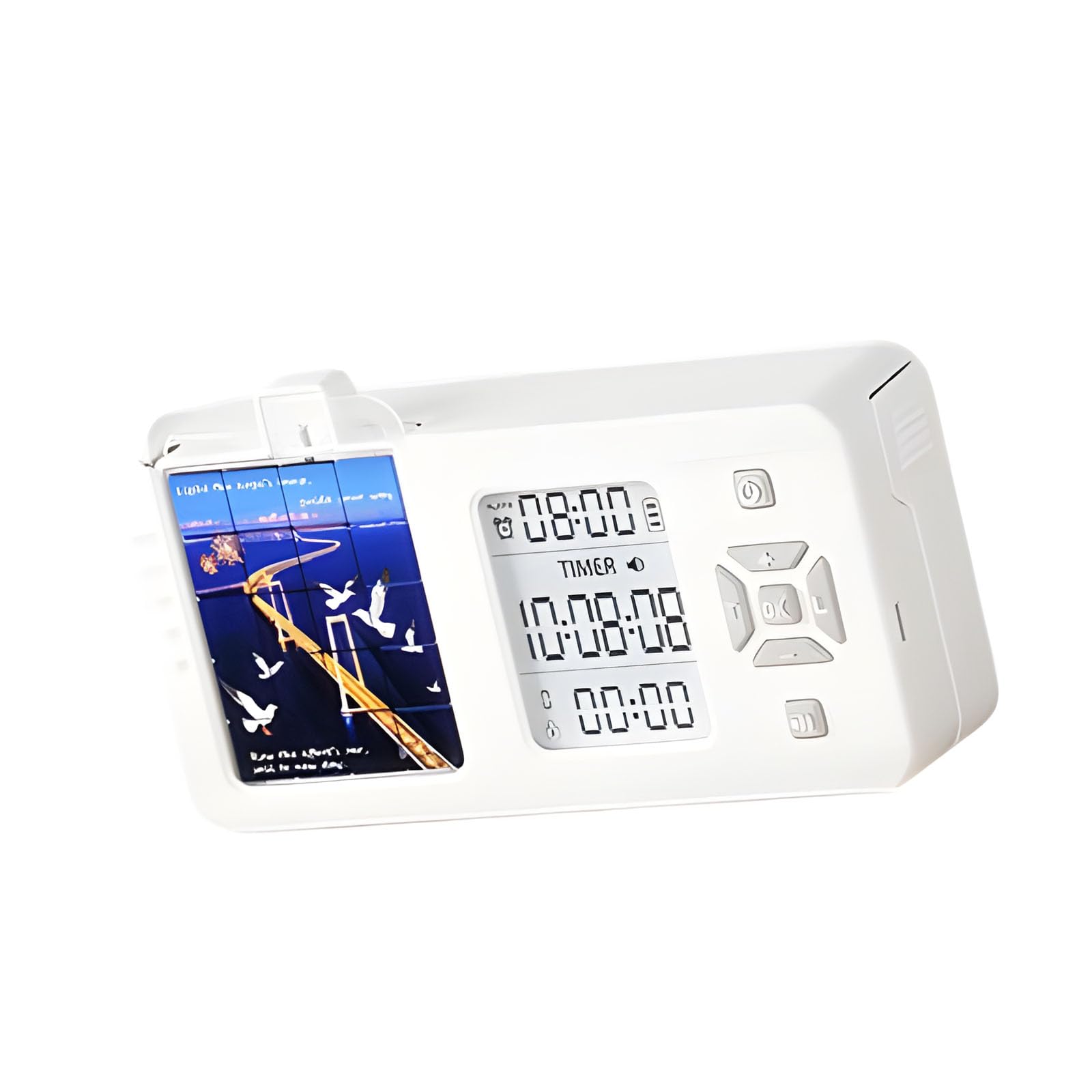 Kaeltsyn Advanced Wake Up Clock with Soft Mechanism and Modern Design for Better Sleep Schedule Thin Alarm Clock
