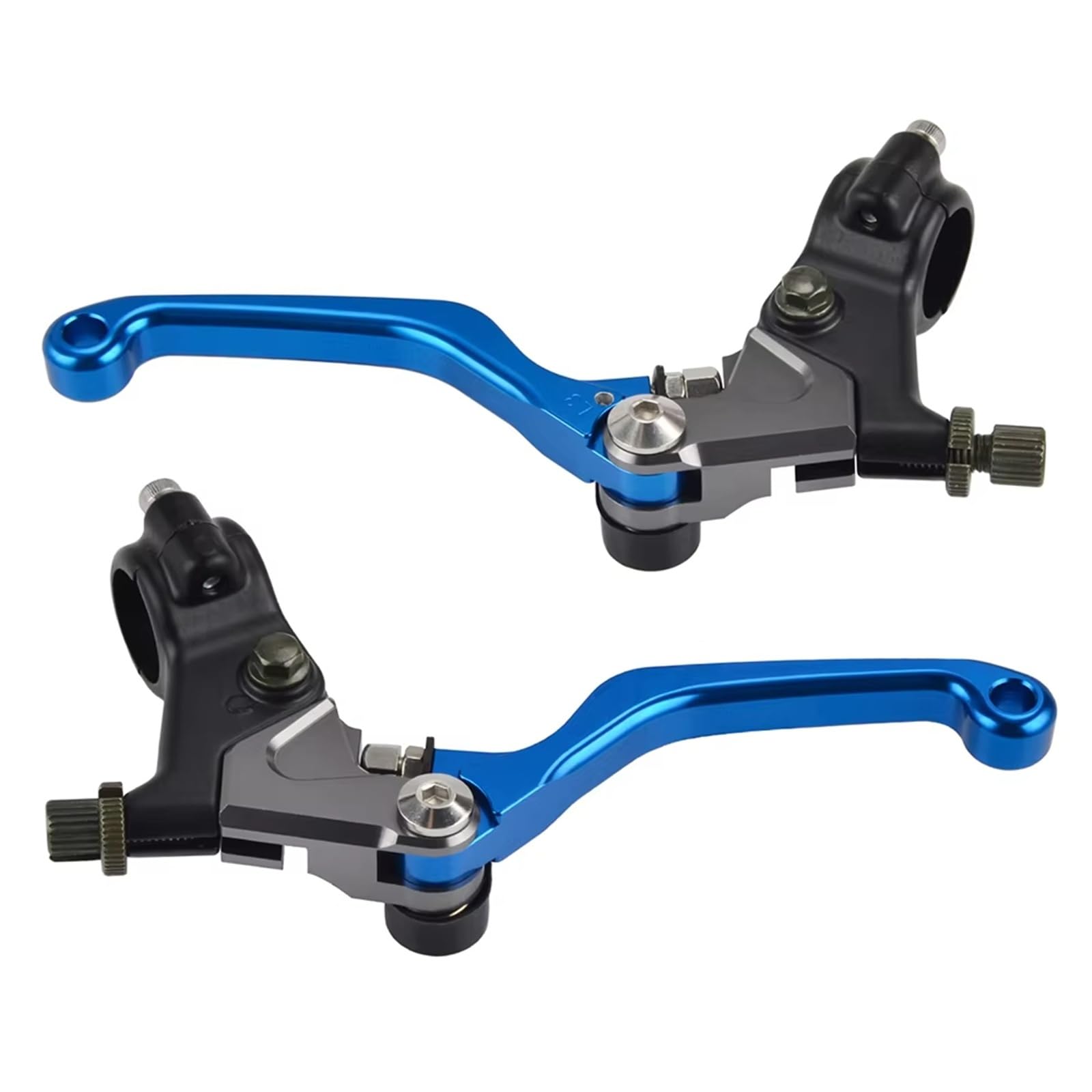 Clutch Lever Handlebar For Kawasaki For KX125 For KX250 For KX450 For KX60 For KX80 For KLX 250 For KDX250 Motorcycle Clutch For RM125 For RM250(Set Blue)