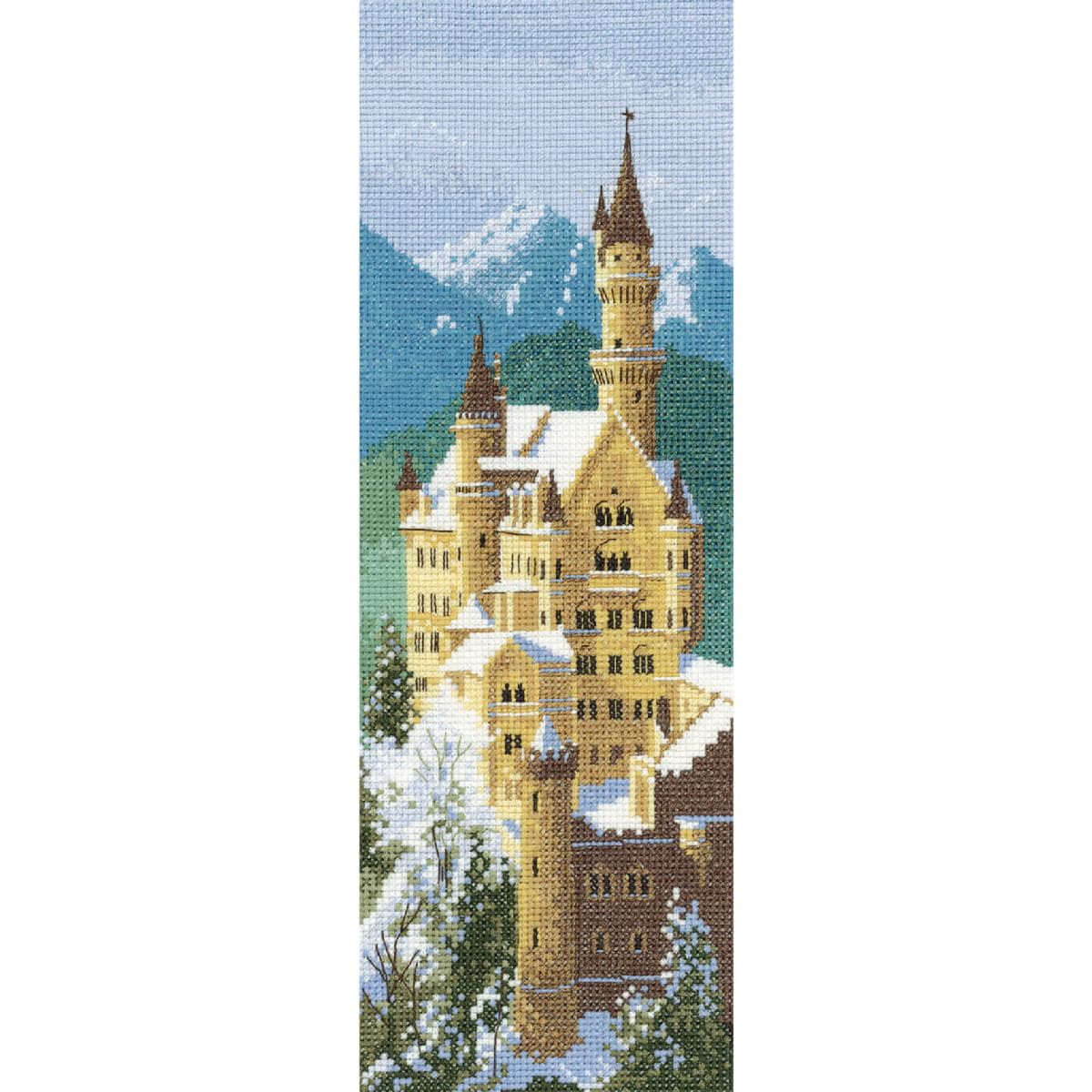 Neuschwanstein Castle - 14 count Aida - Cross Stitch Kit