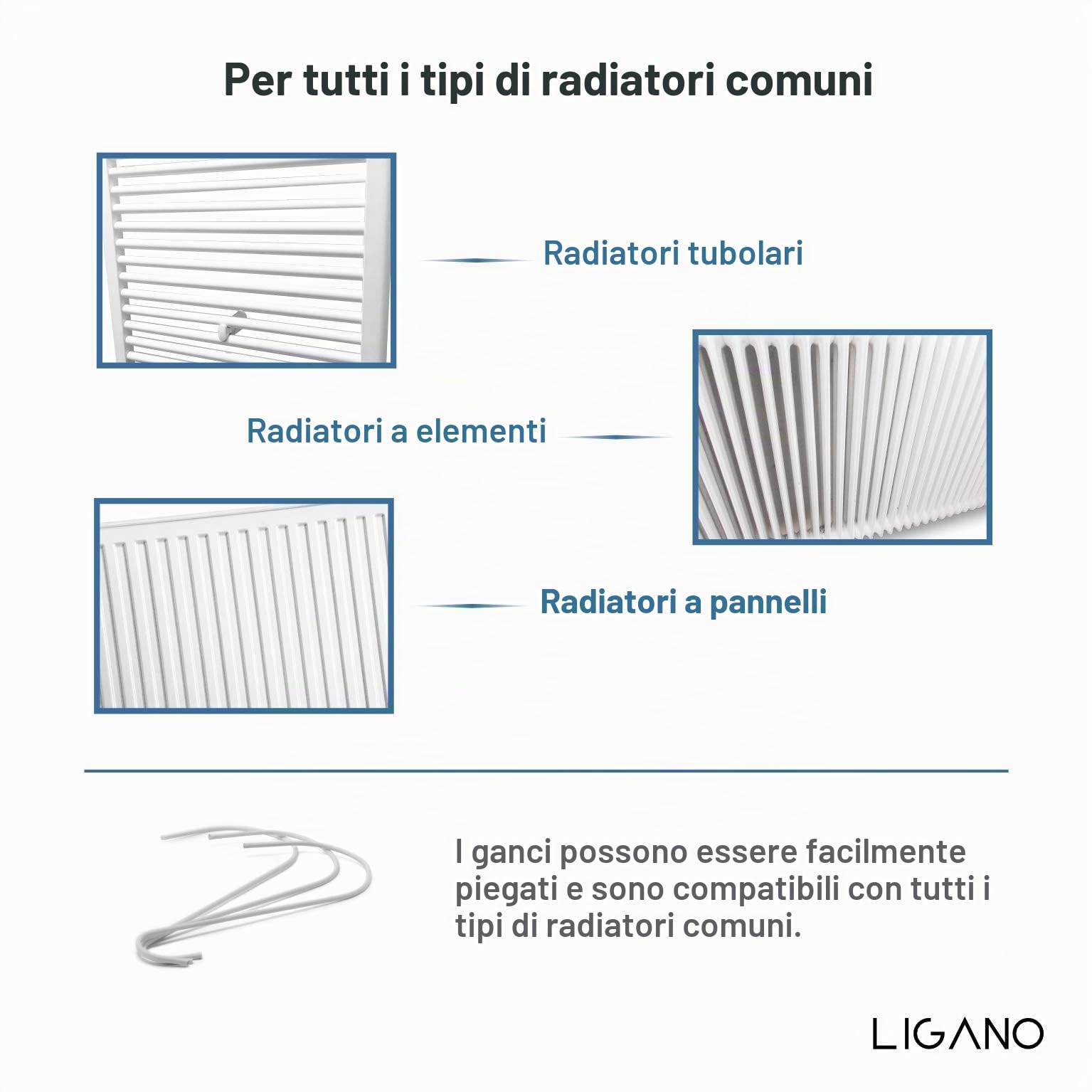 Umidificatore moderno in ceramica per termosifoni, in set da 3 pezzi