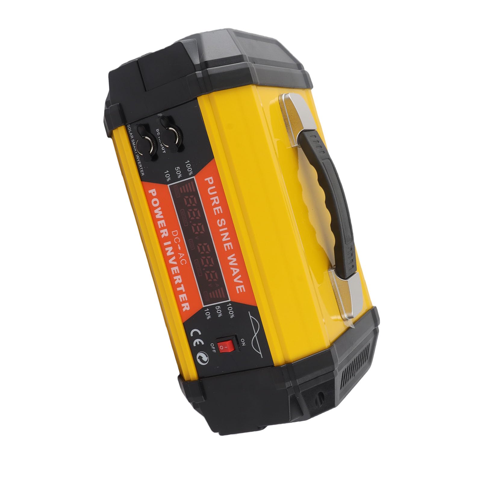Aramox Samochodowy Przetwornica Napięcia ABS Zmodyfikowana Przetwornica Sinusoidalna 1000 W DC 12 V na AC 220 V z Wyświetlaczem W Czasie Rzeczywistym 4 USB PD QC 24 W do Wycieczek Samochodowych