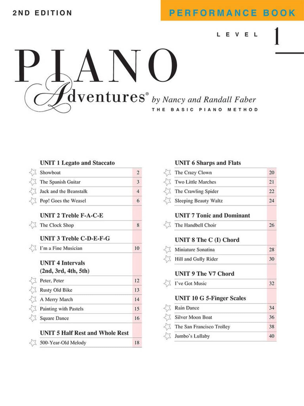 Piano Adventures: Performance Book - Level 1, 2nd Edition | Beginner Piano Songbook for Kids and Students | Piano Sheet Music with 24 Pieces in Varied Styles | Faber Piano Book for Practice — Amazon image 14